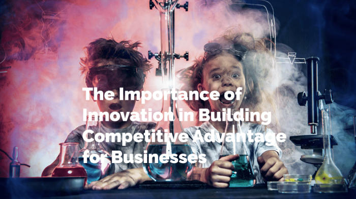 Competitive tactics innovative advantage build